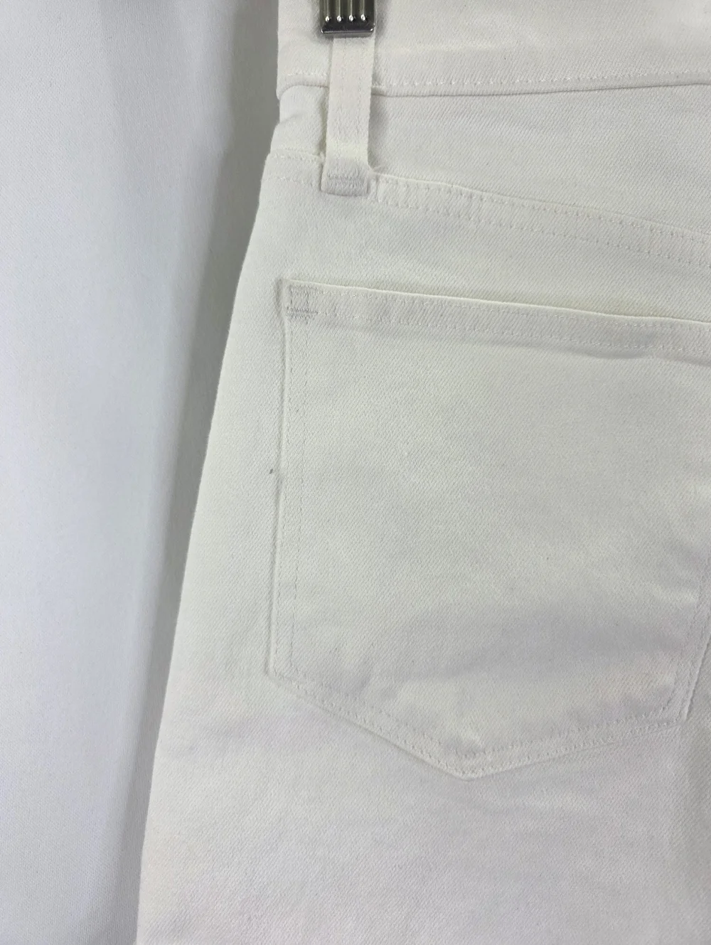 NEW‎ Madewell Women's Size 25 High Rise Denim Shorts White Fitted Cuffed Cotton
